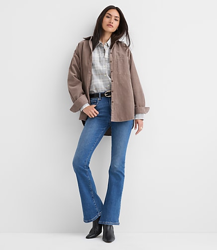 Mid Rise Boot Jeans in Luxe Medium Wash
