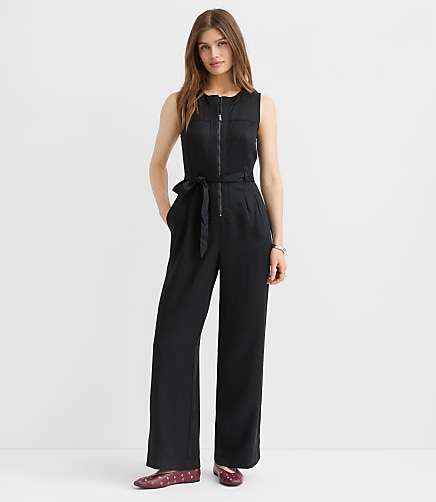 Tall Seamed Zip Jumpsuit