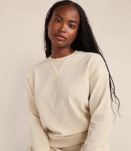 Haven Well Within Corded Velour Crewneck Pullover