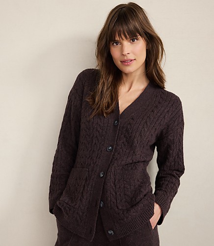 Haven Well Within Organic Cotton Blend Gradient Cable Cardigan
