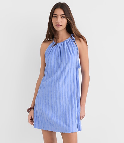oasis linen dress Island Oasis Linen-Blend Embroidered Midi Dress L-XL / oatmeal main image 0