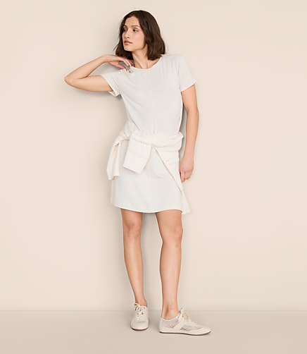 Petite Lou & Grey Heathered Signaturesoft Mini Pocket Tee Dress