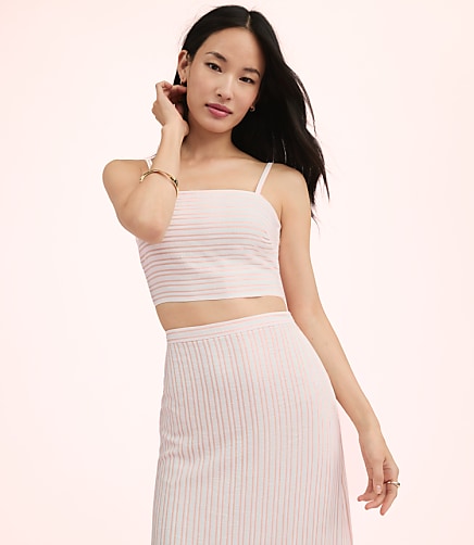 Lately Striped Crop Top
