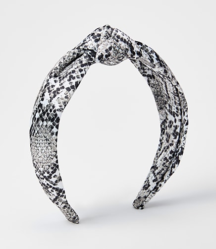 Snake Print Knot Headband