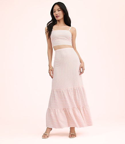 Lately Striped Maxi Skirt