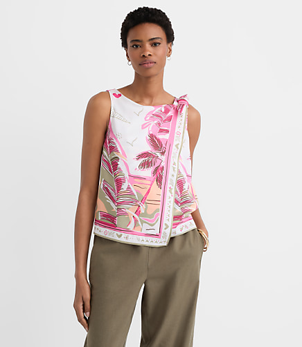 Palm Shoulder Tie Top