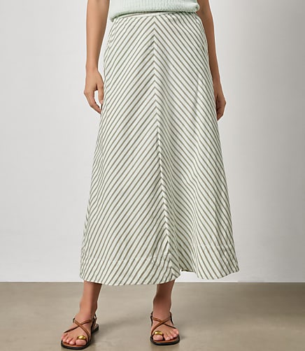 Lilla P Stripe Maxi Skirt