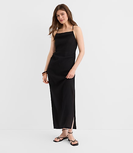 LOFT Beach Beaded Strappy Maxi Dress