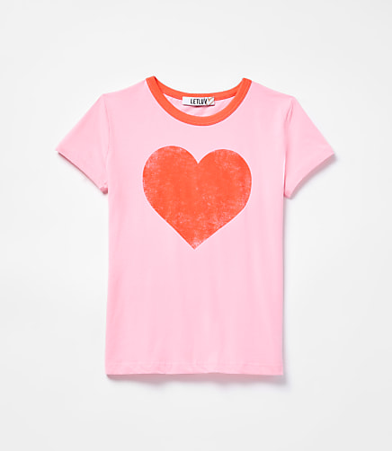 Letluv Pink Heart Tee