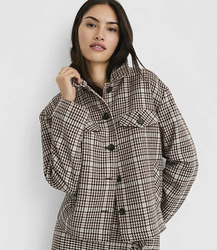 Petite Plaid Modern Jacket