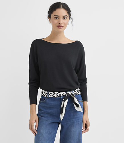 Luxe Knit Relaxed Boatneck Sweater