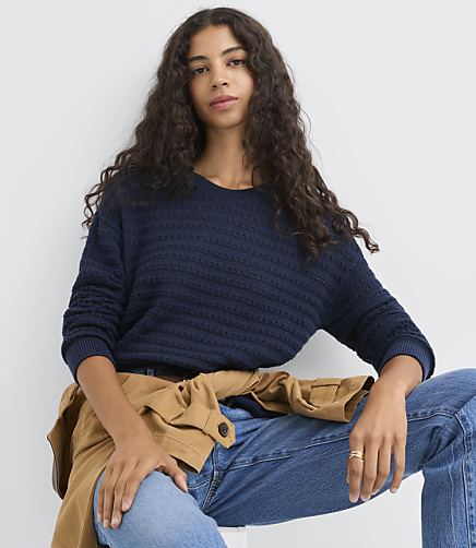 Petite Stitchy Sweater