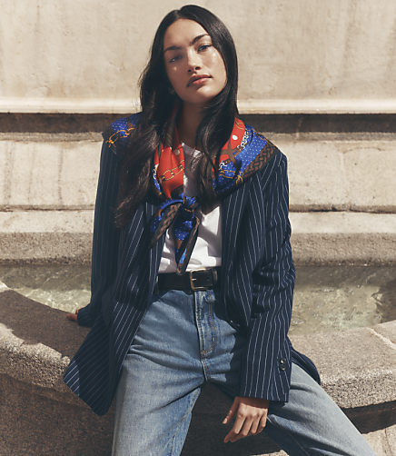 Striped Oversized Blazer