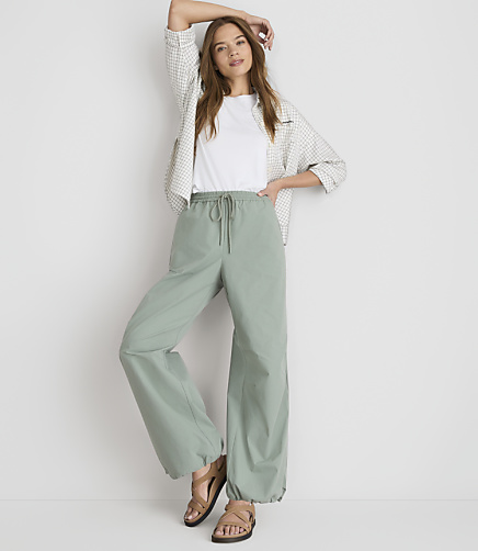 Lou & Grey Peached Adjustable Parachute Pants