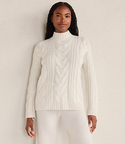 Haven Well Within Cashmere Mock Neck Sweater - Heather Grey