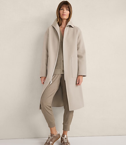 Haven Well Within Wool Blend Funnel Neck Coat