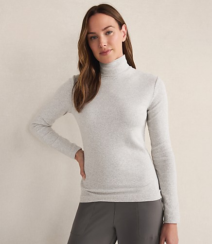 Haven Well Within Essential Organic Cotton Mock Neck Long Sleeve Tee