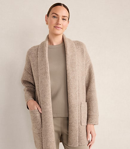 Haven Well Within Lofty Knit Shawl Collar Cardigan