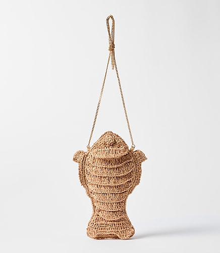 Fish Raffia Bag