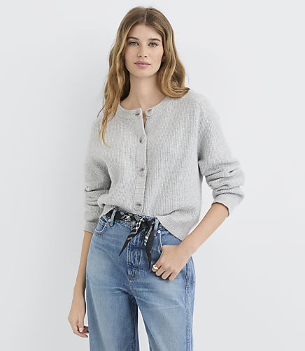 Ribbed Relaxed Cardigan