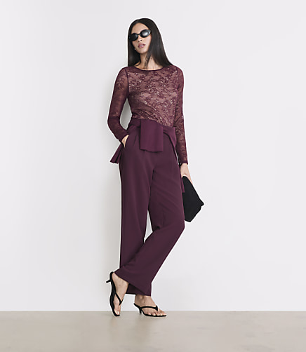 LOFT Versa Stretch Lace Top