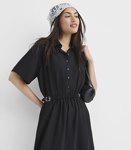 button up dress formal Womens button up dress, A-Line Beige dress, Semi-formal midi shirt dress, Swing fall autumn dress,Work dress, Custom dress, Xiaolizi 5674#