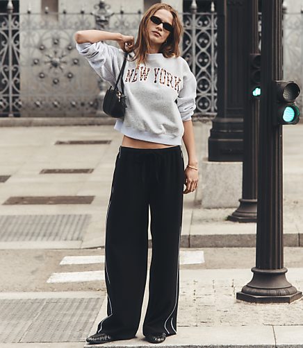 Piped Sawyer Pull On Pants Crepe