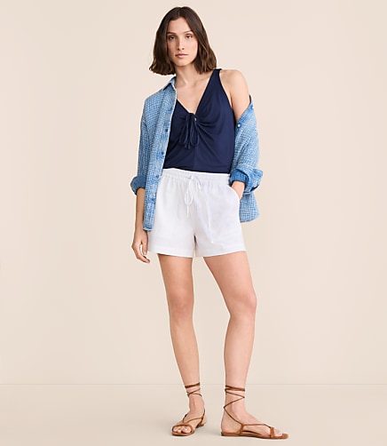 Lou & Grey Linen Cotton Shorts