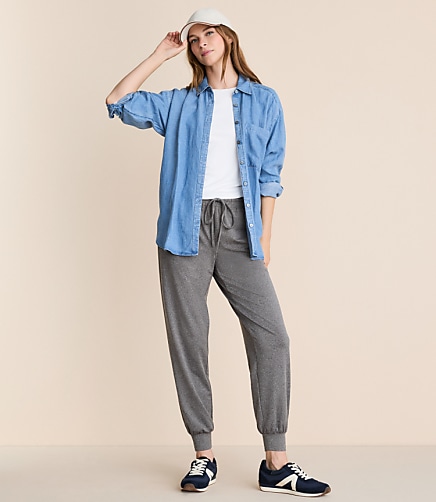 Lou & Grey Heathered Brushedsoft Joggers