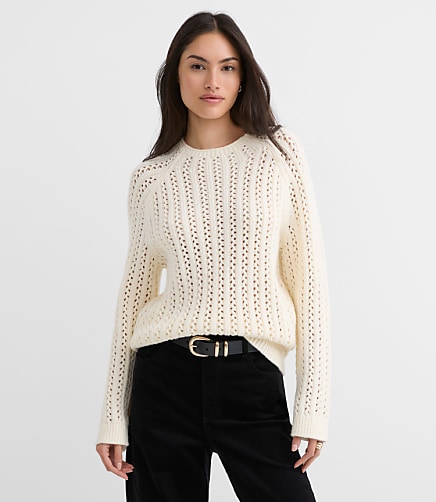 Stitchy Raglan Sweater