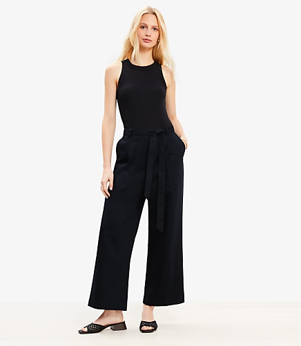Petite Perfect Ribbed Mixed Media Jumpsuit
