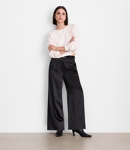 LOFT Versa Satin Palazzo Pants