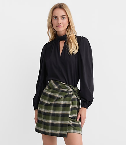 Petite Keyhole Jersey Top