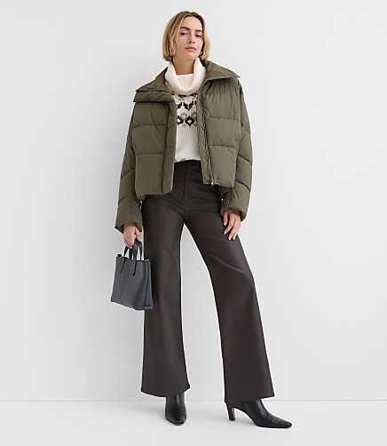 Cocoon Sleeve Puffer Jacket