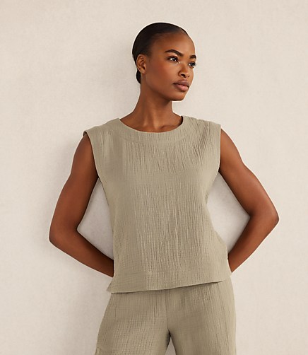Haven Well Within Organic Cotton Gauze Tank Top