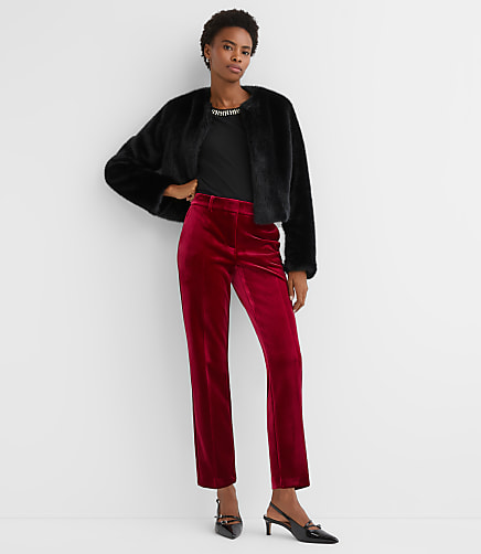 Tall Riviera Slim Pants in Velvet