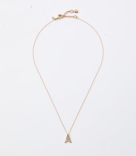 Pave Initial Necklace