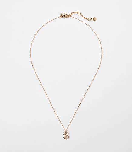 Pave Initial Necklace