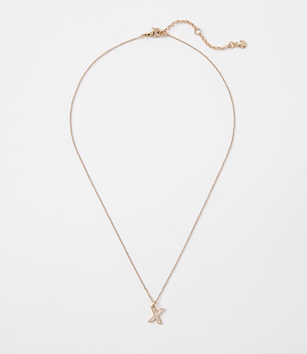 Pave Initial Necklace