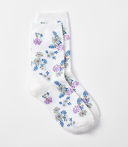 Rose Crew Socks