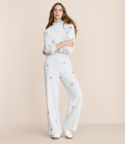 Petite Lou & Grey Heart Cozy Cotton Wide Leg Pants
