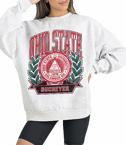 Gameday Couture Ohio State Buckeyes Heritage Fleece Crew Neck Pullover
