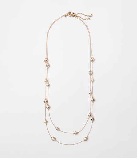 Mixed Metal Circle Station Necklace Set