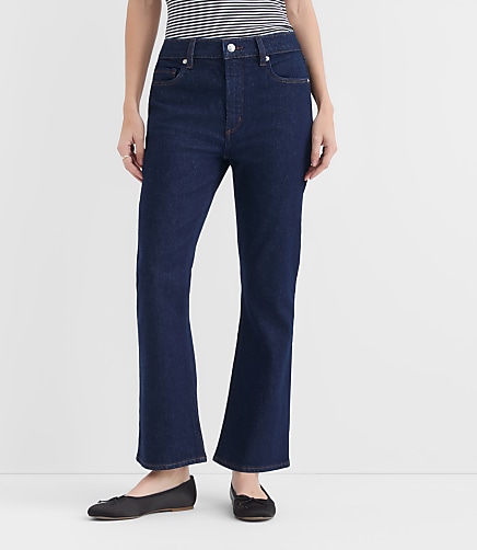 Rivete Curvy High Rise Kick Crop Jeans in Nova Wash