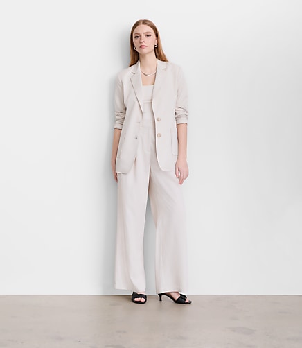 Petite LOFT Versa Pure Spun Patch Pocket Blazer