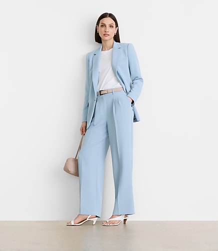 LOFT Versa Crepe Drape Relaxed Blazer