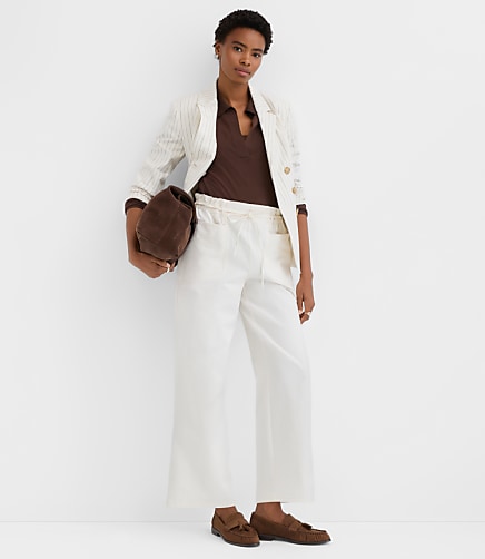 Petite Paperbag Utility Pants