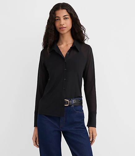 Sheer Mesh Shirt