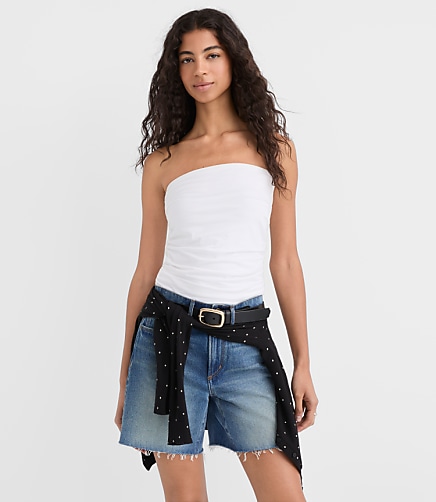 Ruched Tube Top