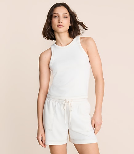 Petite Lou & Grey Terrysoft Contrast Stitch Tank Top